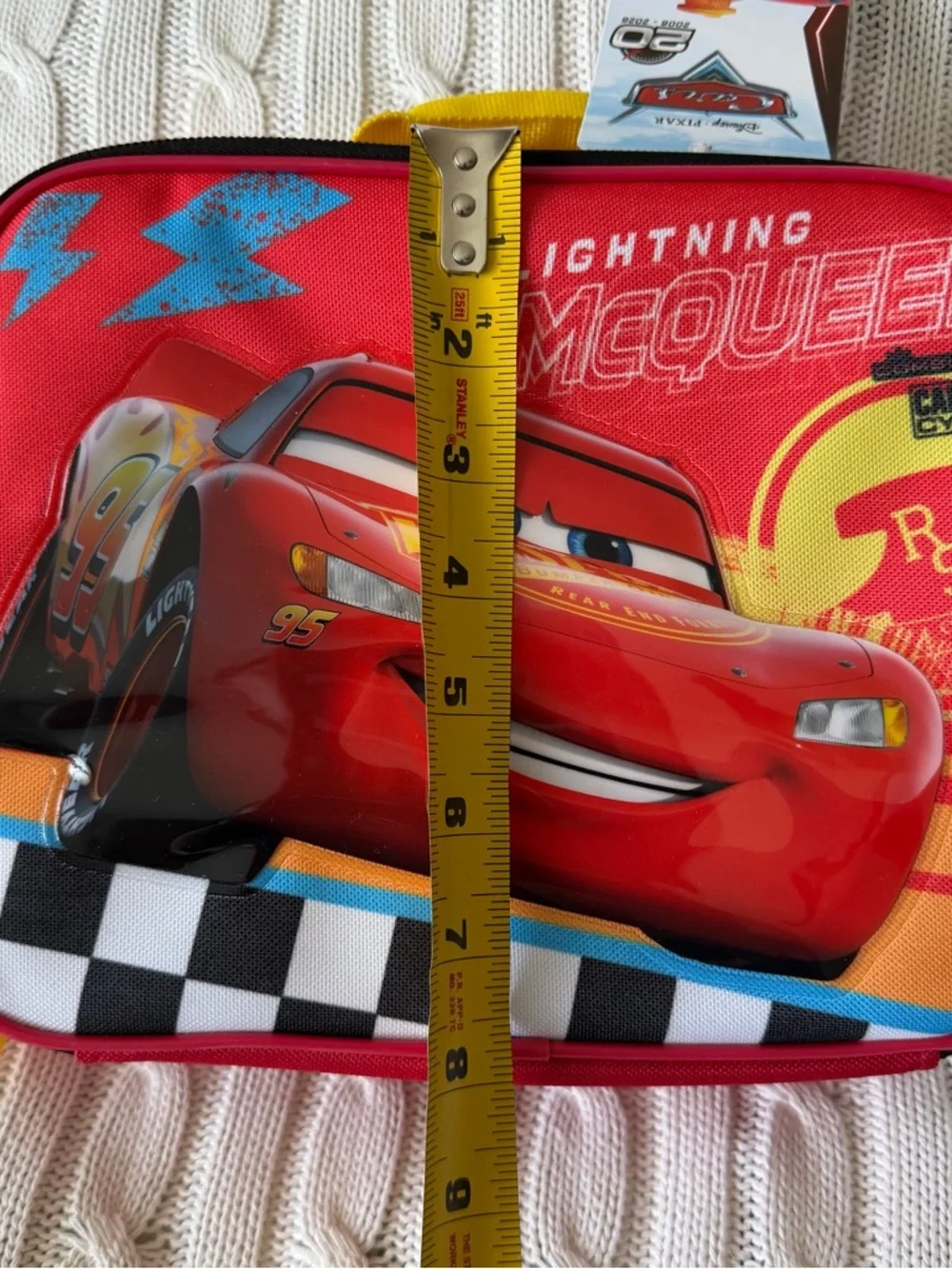 Disney Cars Lunch Box Bag NEW Back To School LMQ Lightning McQueen Kachow Pixar